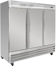 MSD-3DF-BAL-X 80 7/8" Three Section Reach In Freezer, (3) Left/Right Hinge Solid Doors, 115v