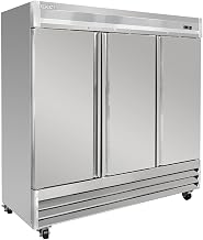 MSD-3DF-BAL-X 80 7/8" Three Section Reach In Freezer, (3) Left/Right Hinge Solid Doors, 115v