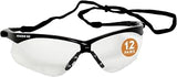 KLEENGUARD V60 Nemesis Vision Correction Safety Glasses 28618 Clear Readers with +1.0 Diopters Black Frame, 6 Pairs/Case , 5.6 x 1.7 inch