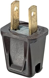 Leviton 10 Amp, 2-Pole Plug, 123, Brown