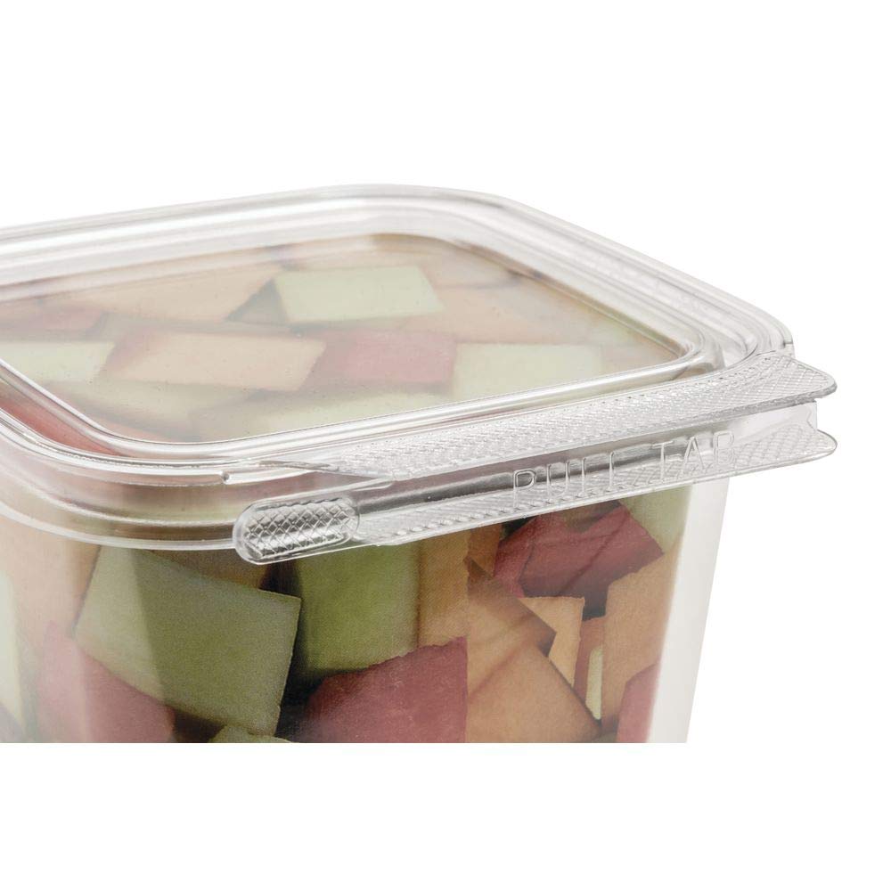 Safe-T-Fresh Squareware 8 oz Clear PET Plastic Clamshell by SAALFELD REDISTRIBUTION – 8.0 ounces, Plastic, Clear, Model TS4008