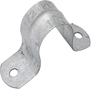RACO 2234 Strap for Rigid/IMC Conduit, Flexible Metal, 2 Hole, 1" Trade Size, Steel (Pack of 100)
