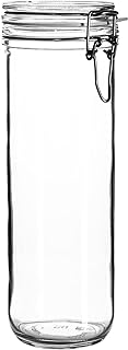 Bormioli Rocco Rocco Bormioli Glass Spaghetti Jar, Fido Glass, Airtight Cap, Height 26 cm