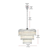 Harlow 18 Light Chandelier Chrome by Lighting Design – Iron, Chrome