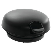 Black Push Button Lid with Orange Trigger by Service Ideas – Plastic, Black, Model FVPLOR