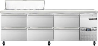CRA93-12-D Refrigerated Base Sandwich Unit, 93" W, With 12 Pan Openings & Drawers