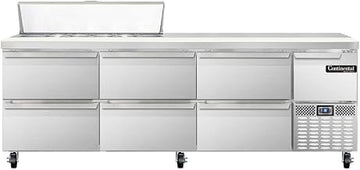 CRA93-12-D Refrigerated Base Sandwich Unit, 93" W, With 12 Pan Openings & Drawers