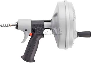 RIDGID 41348 Kwik-Spin Hand Spinner with AUTOFEED, C-1 Inner Core (IC) Drain Cleaner Cable, and Bulb Drain Auger to Remove Drain Clogs