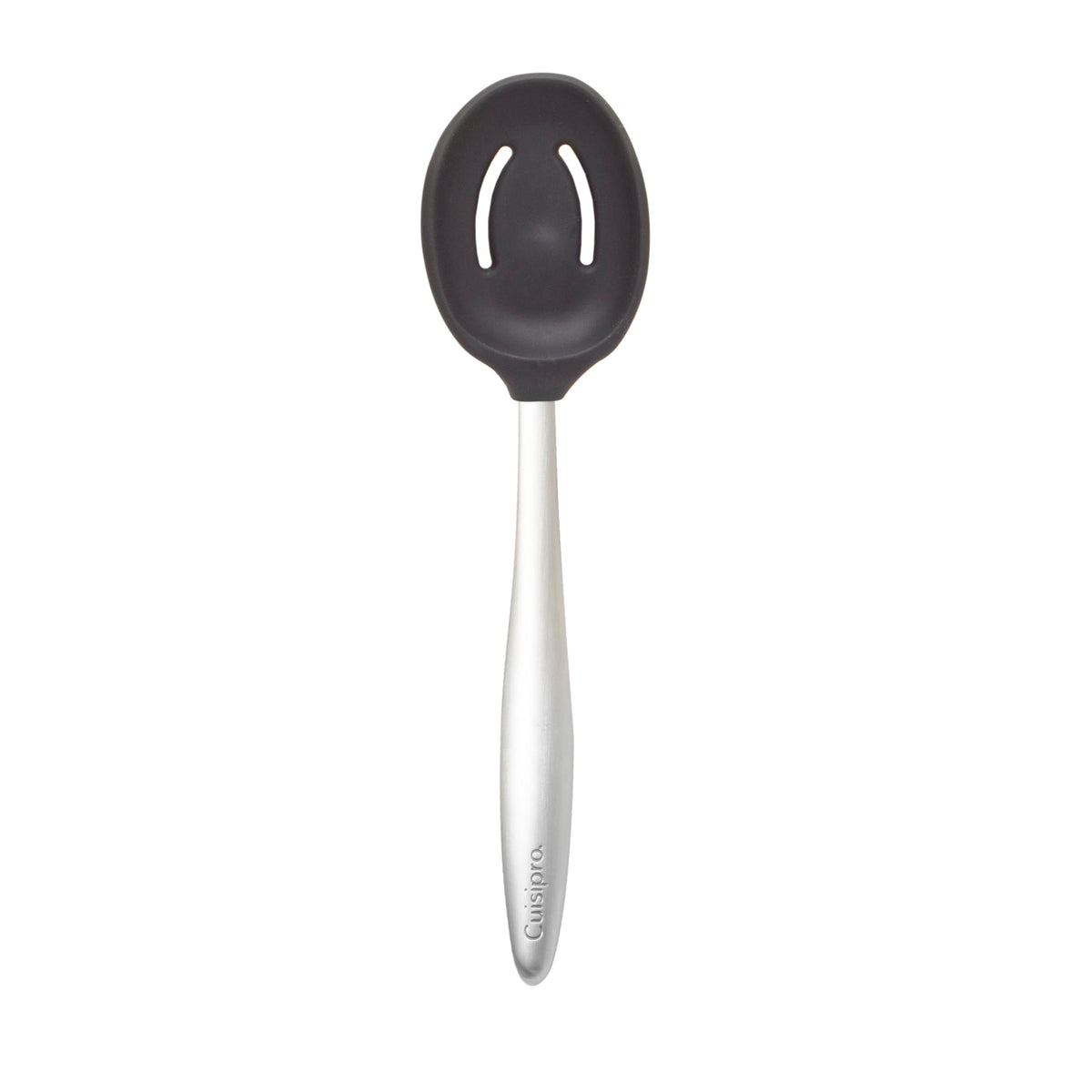 PICCOLO 8" Silicone Slotted Spoon by Cuisipro – 8", Silicone, Black, Model CSP-74737702