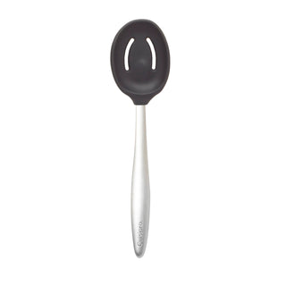 PICCOLO 8" Silicone Slotted Spoon by Cuisipro – 8", Silicone, Black, Model CSP-74737702