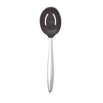 PICCOLO 8" Silicone Slotted Spoon by Cuisipro – 8", Silicone, Black, Model CSP-74737702