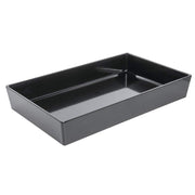 Full Size Black Melamine Modular Pan - 20" L x 12" W x 3" H by HUBERT – Melamine, Black