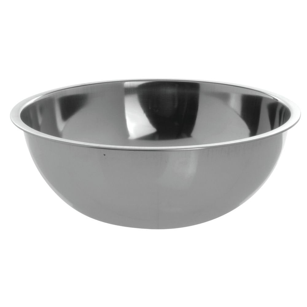 Mixing Bowl 3 qt 24 Gauge Stainless Steel - 9 3/4" Dia x 3 3/5" D by HUBERT – 3.0 quarts, Stainless Steel, Silver