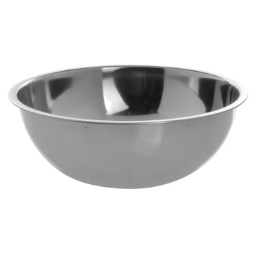 Mixing Bowl 3 qt 24 Gauge Stainless Steel - 9 3/4" Dia x 3 3/5" D by HUBERT – 3.0 quarts, Stainless Steel, Silver