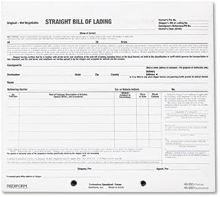 44301 - Bill of Lading Short Form, 8-1/2 x 7, Three-Part Carbonless, 250 Forms by Rediform
