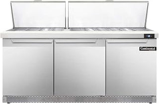 SW72-30M-FB Mighty Top Sandwich Unit, 72" W, With 30 Pan Top Openings & Front Breathing