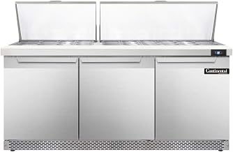 SW72-30M-FB Mighty Top Sandwich Unit, 72" W, With 30 Pan Top Openings & Front Breathing