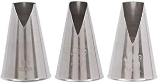 Ateco #881 & #882 & #883 - Set of 3 St Honore Pastry Tips - Stainless Steel