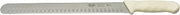 Winco 12" White Hollow Ground Plastic Slicer, Handle | Cleaner cuts, Great for Food Preparation, Portioning, Prep Stations and Foodservice