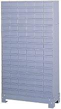 Durham 022-95 Prime Cold Rolled Steel Cabinet, 96 Drawer, 12-1/4" Length x 34-1/8" Width x 62-1/2" Height, Gray Powder Coat Finish