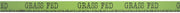 HUBERT Green Vinyl Shelf Molding Strip "Grass Fed" Imprint - 48"L x 1 1/4"H