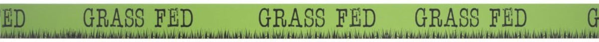 HUBERT Green Vinyl Shelf Molding Strip "Grass Fed" Imprint - 48"L x 1 1/4"H