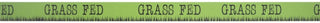 HUBERT Green Vinyl Shelf Molding Strip "Grass Fed" Imprint - 48"L x 1 1/4"H