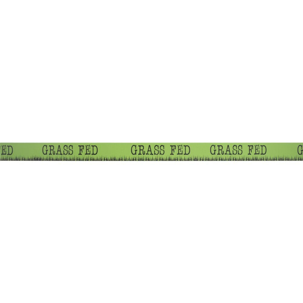 Green Vinyl Shelf Molding Strip "" Imprint - 48"L x 1 1/4"H by HUBERT – Vinyl, Green, Model GRASS FED