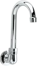 Krowne 16-140L Krowne Royal Series Faucet, Wall-Mounted, Single Hole, gooseneck spout, Controlled by Foot or Knee Valve, Polished Chrome Finish, NSF, cCSAus, ADA Compliant‌‌‍‌‌‍‌‌‌‌