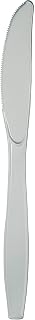 Creative Converting Touch Of Color Shimmering Silver Plastic Knives, 50 Pack (010586B)