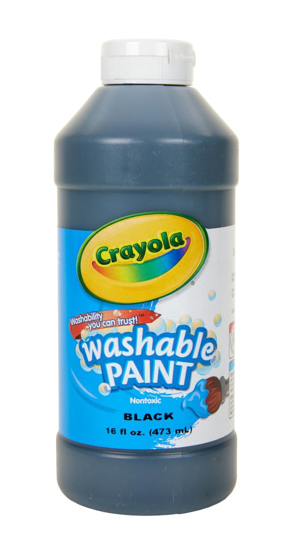 Crayola Black / 1 / 15.99 Fl Oz (Pack of 1) Tempera & Poster Paint
