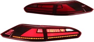 Car Lights Compatible With Toyota Compatible With Corolla Cross 2020-2024 Taillights LED Tail Lamp Dynamic Turn Signal Light Assembly(Red)