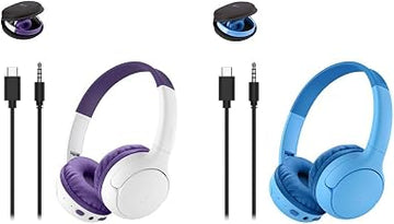 Belkin SoundForm Mini 2 Bluetooth Kids Headphones, On Ear, 55H Battery Life - 2PK Bundle