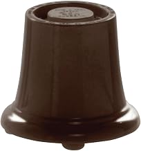 HUBERT Small Brown Melamine Pedestal - 3 1/2"Dia x 2 3/4"H