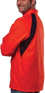Tillman 6360 30" 9 oz. Orange Cotton w/FR Indura Fabric Welding Jacket, 2X-Large