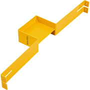 Pallet Stopper for 24" Row Spacer with 4 Screws by Global Industrial – Steel, Yellow, Model 413116