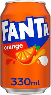 European Fanta Orange Soda 6-Pack of Cans 6 x 330 ml