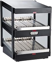 Nemco 6480-18-B Black 18" Horizontal Heated Shelf Merchandiser