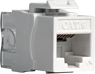Jonard Tools K-6EJ/25 CAT6 Keystone Ethernet Jack, 25 Pack- Heavy Duty Ethernet Coupler for Patch Panels, Wall Plates, Surface Mount Boxes