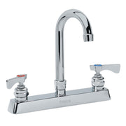 Royal Series 8" Center Deck Mount Faucet by Krowne – 17"L x 14"W x 8"H, Brass, Model 15-501L