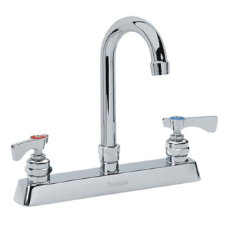 Royal Series 8" Center Deck Mount Faucet by Krowne – 17"L x 14"W x 8"H, Brass, Model 15-501L
