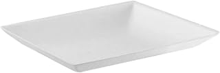 PacknWood 210BCHIC1111 - Bio 'n' Chic White Square Small Sugarcane Plate - Heavy-Duty Plates - Microwaveable Sugarcane Compostable 100% Natural (Case of 100), (4.3" x 4.3")