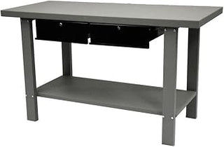Automotive Steel Workbench W/ 2 Drawers, 59" W x 25-1/2"D, Gray