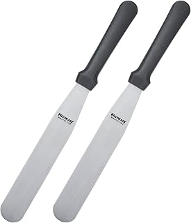 Westmark 2 professional Spreader palettes/Pastry Knives Master Line – Straight and flexible, blade size 3 x 18 cm, length 30 cm – black/silver, 312122E3