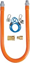BK Resources Gas Hose Connection Kit #2 with Accessories, 3/4 Inch Diameter, 48 Inch Long Hose