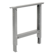 Adjustable Height C-Channel Leg for Workbench by Global Industrial – 30"L x 9.25"W x 4"H, Steel, Gray, Model 249507