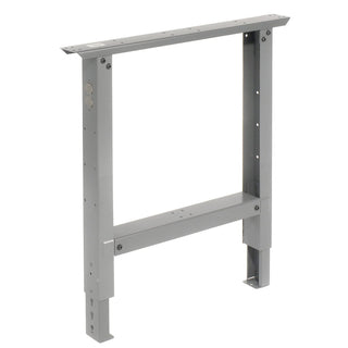 Adjustable Height C-Channel Leg for Workbench by Global Industrial – 30"L x 9.25"W x 4"H, Steel, Gray, Model 249507