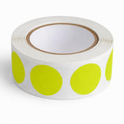 Round Inventory Labels by Glownary – 3/4 Inch, Semi-gloss Paper, Yellow, Pack of 500, Model 323fc34bc