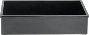 HUBERT Serving Bowl Rectangular Black Plastic Melamine - 12" L x 7" W x 3" H