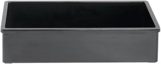 HUBERT Serving Bowl Rectangular Black Plastic Melamine - 12" L x 7" W x 3" H